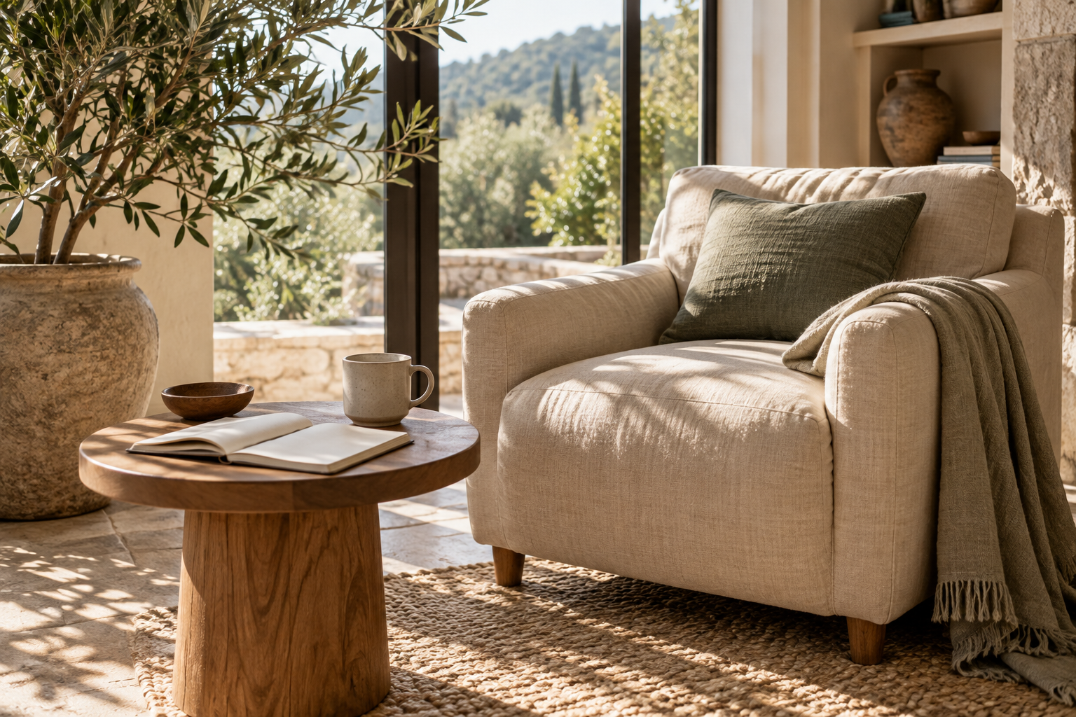 Bright reading nook